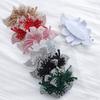 Exquisite Rhinestone Fabric Patch Sparkling Multi-Color 3D Fabric Patch Double Layer Rhinestone Shoe Flowers