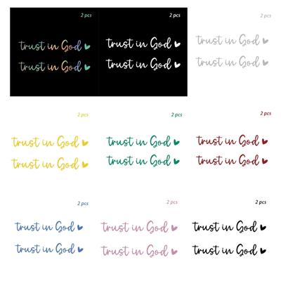 Divine Drive Affirmations Reusable Trust In God Car Window Stickers Spiritual Journey Decal Spiritual Decors for Mirror