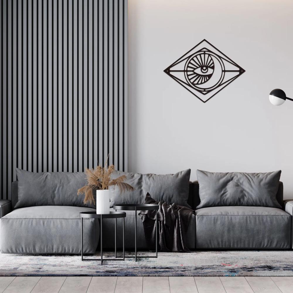 Moon and Eye Metal Wall Art Gothic Wall Hangings Stylish Metal Wall Signs Perfect Housewarming Gift Elegant Home & Room Decor