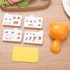 1Set Diy Rice Ball Mold Set Cute Little Bear Rice Ball Mold Bento Sushi Tool Diy Cute Rice Ball Bento Maker Sandwich Diy Tool Kitchen Gadgets
