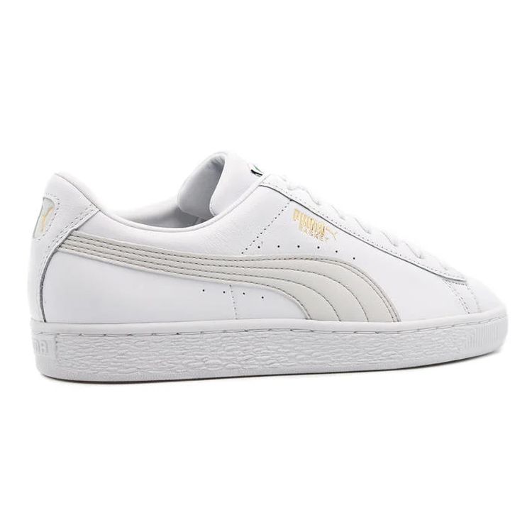 Puma Basket Classic Xxi Fabric Minimalist Casual Low-Top Sneakers Unisex Sneakers White 374923-06