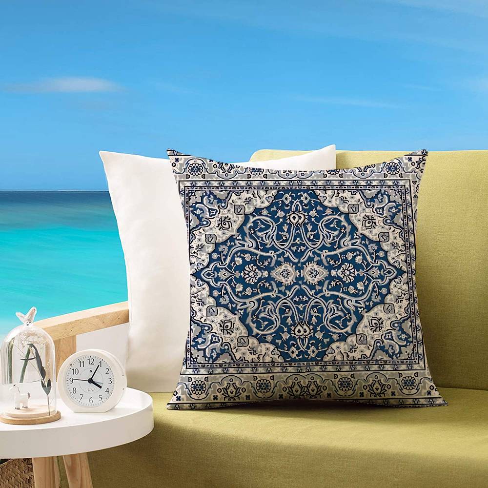Persian Carpet Customizable Square Pillowcases Stylish And Soft Perfect For Beds Cars And Sofas