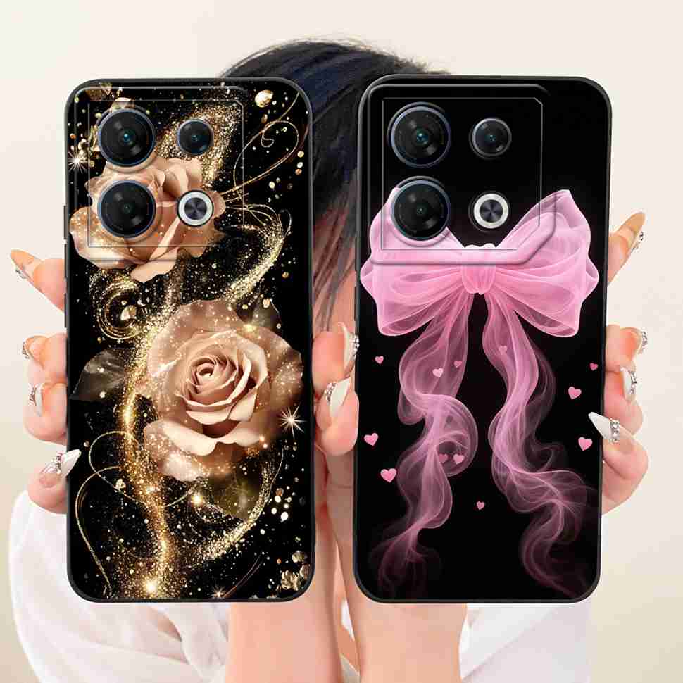 Pour Infinix GT 10 Pro 5G X6739 Étui Mode Fleurs Colorées Complète Housse Souple en Silicone Pour Infinix GT 10Pro 10 pro 5G Étuis de Téléphone