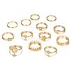 Matching Rings For Women Anillos Mujer Gold Ring Set Bagues Anillo Bohemian Jewellery Slytherin Accessories Couple Gift Sygnety