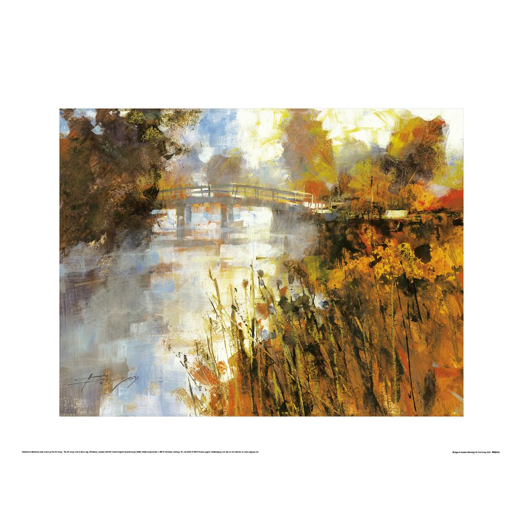 Chris Forsey Bridge At Autumn Morning Print