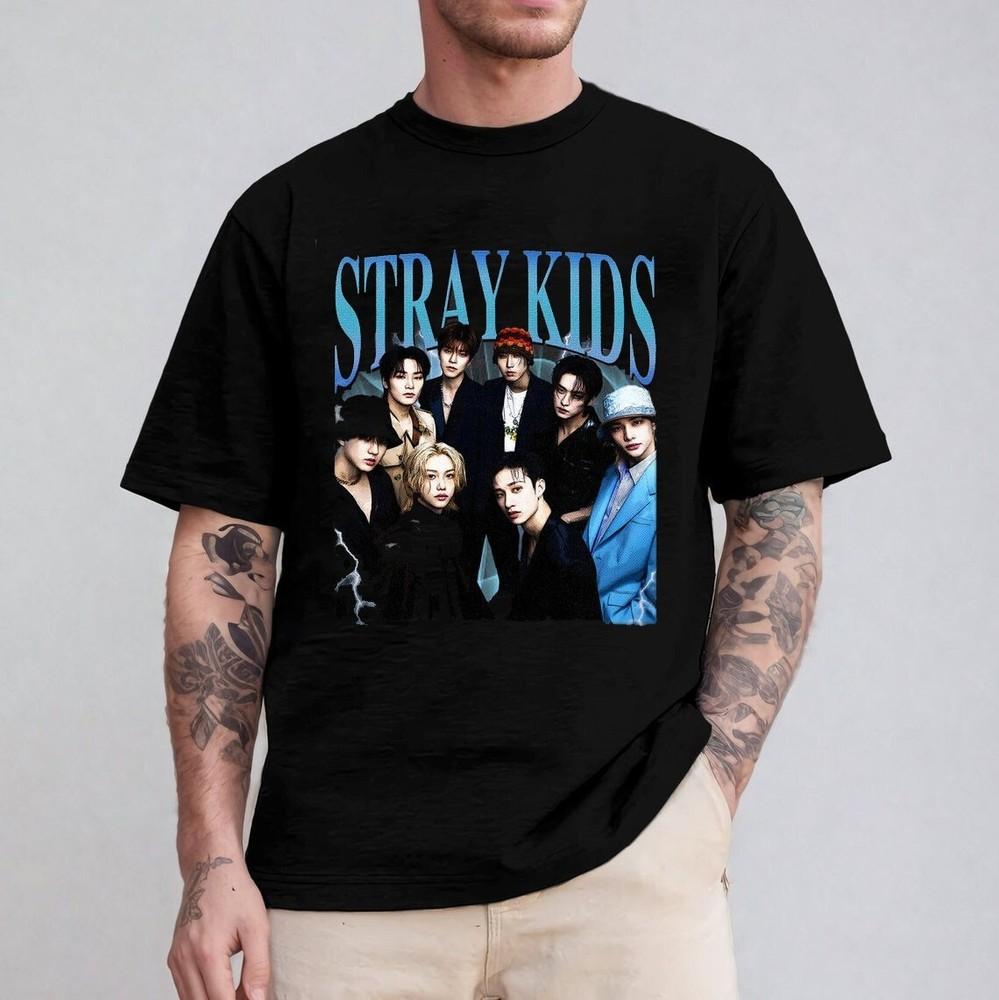 Stray Kids Vintage Unisex Shirt Singer Homage tee 90s retro TShirt Unisex T-Shirt XXXL