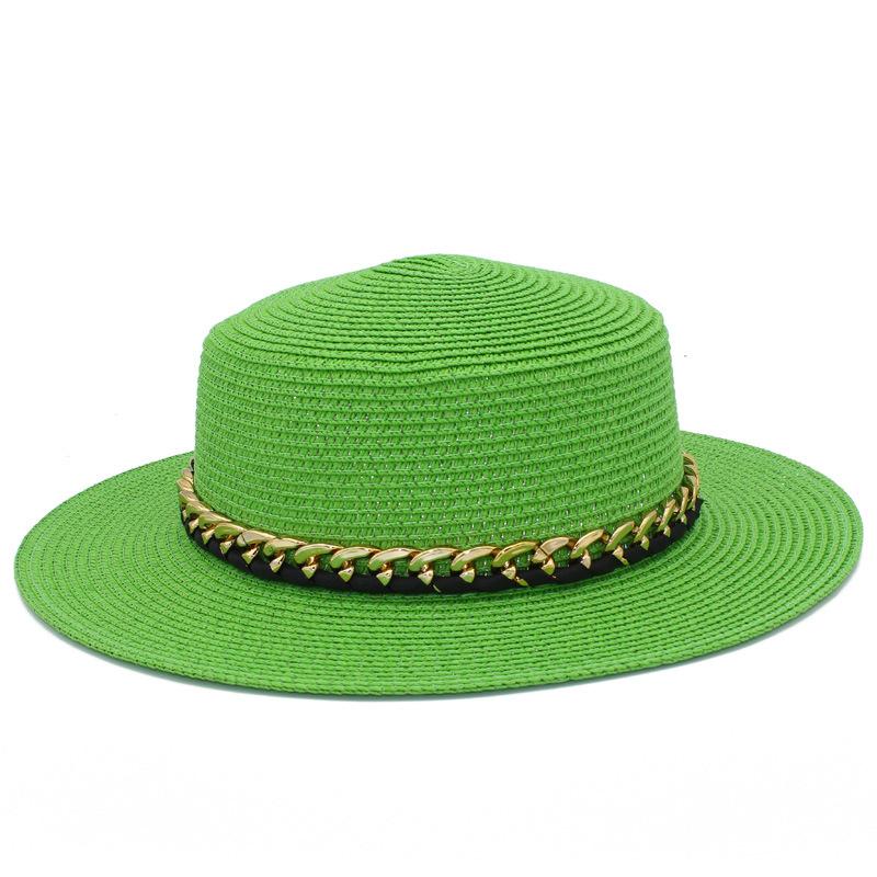 New French summer sun hat women's Panama straw hat fashion outdoor beach hat versatile breathable top hat
