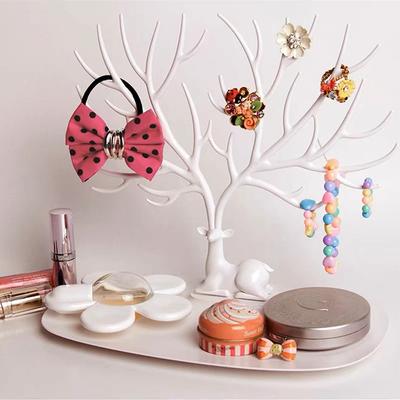 Deer Antler Hair Accessory Display Rack Cartoon Deer Hair Clip Sorting Table Hair Ring Storage Rack Desktop Ornament