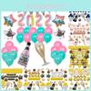 Festive Happy New Year Decorations 2022 With Gold Balloons And Photo Props