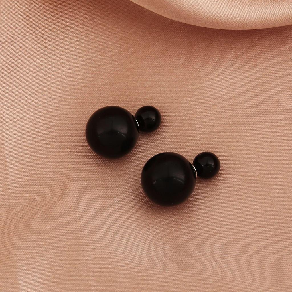 Classic Double-Sided Pearl Stud Earrings