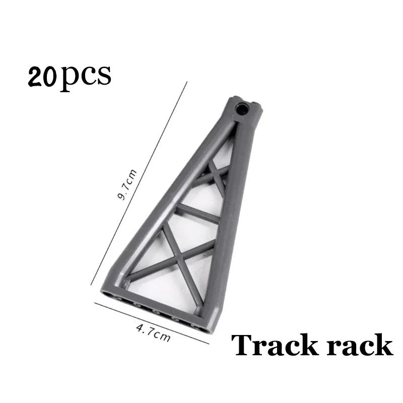 Non-Toxic City Trains Flexible Tracks Forked Straight Curved Soft Rails Track Switch Building Block Bricks Kids Diy High-Tech Creative Toy