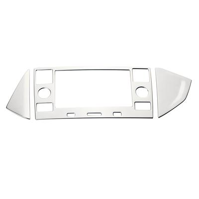 For Volkswagen VW T-Cross Tcross 2018 - 2025 LHD Navigation Screen Panel Frame Cover Decoration Sticker Interior Accessories