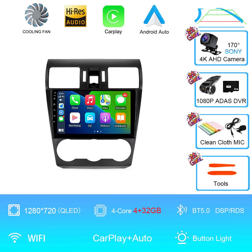 Car Radio Android 14 Stereo For Subaru Forester XV WRX 2012- 2015 For Impreza Multimedia Video Player Navigation GPS Head Unit