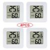 Temperature Meter Gauge LCD Screen Mini Digital Thermometer Hygrometer Sensor Gauge Weather Wall Mount Sensor For Home Use