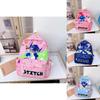 Disney Stitch Angel Beach Coconut Tree Cartoon Pattern Children Backpack For Kindergarten School Use