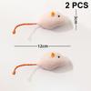 2Pcs Interactive Plush Rat And Cat Toys With Durable Linen Perfect For Pet Safe For Indoor Play Pet Toys