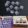 10/20Keys R4 Transparent Keycaps for Game Mechanical Keyboard Switches Blank Keycap Gift for Game Lovers