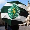Sporting football Crest Automatic Folding Umbrella - 8-Rib Travel Umbrella with Auto Open/Close & Portable Gifts for holidays or birthdays