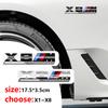M Logo Auto Karosserie Heckklappe Dekoration Zubehör X4 X5 X6 X1 X2 X3 Competition ABS Aufkleber G01 E84 F39 F10 Emblem Aufkleber