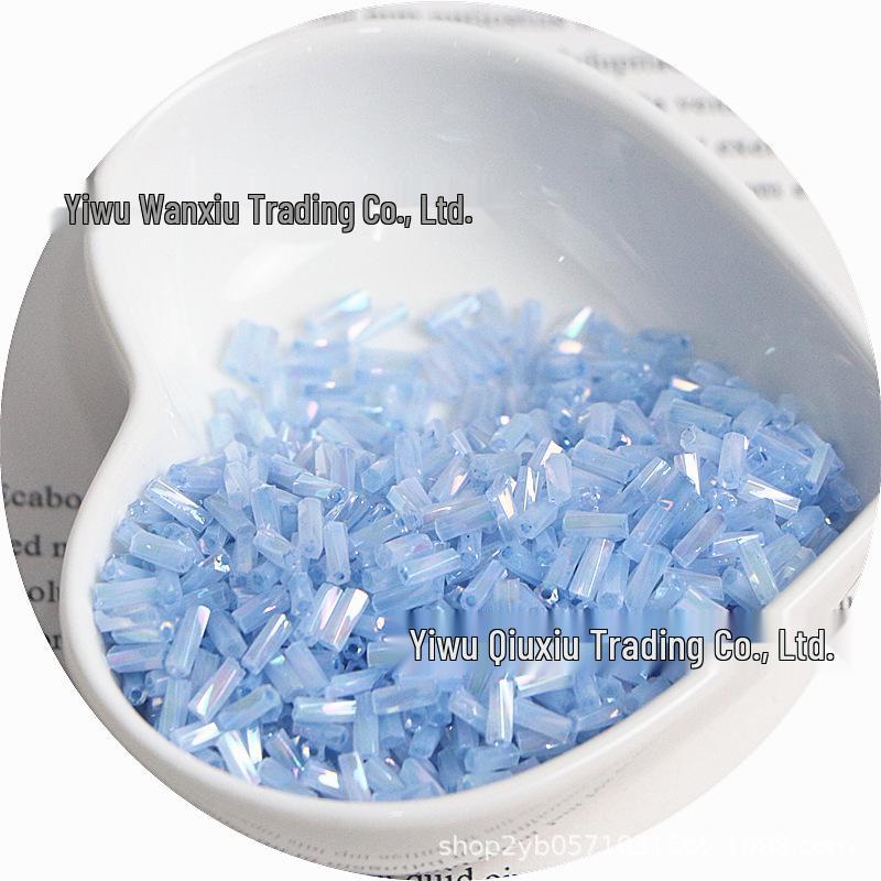 Creamy Cloud Spiral Twist Glass Beads for DIY Bracelets & Necklaces