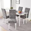 Printed Chair Cover Elastic Kitchen Seat Cover Stretch Spandex Chair Covers for Dining Room Wedding Hotel Banque… More