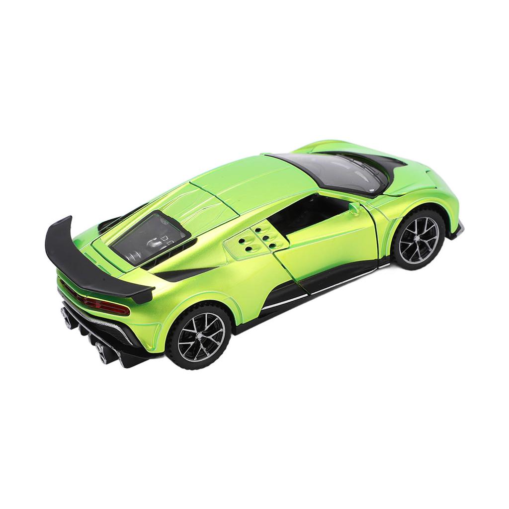 1:32 Scale Zinc Alloy Model Car Diecast Pull Back Sound Light Toy Car Model for ChildrenGreen