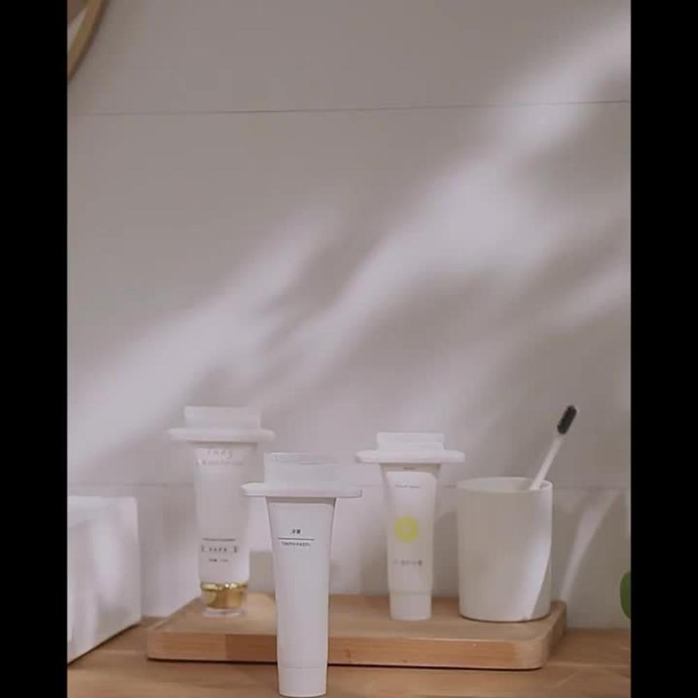 2/4 Manual Toothpaste Squeezers, Multifunctional Toothpaste Dispensers,For Bathroom Accessories, Lightweight,No Power Required,With Face Cleaning Pump