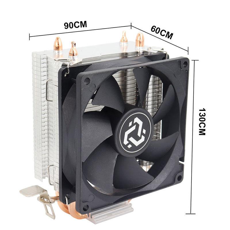 2 Heat Pipes CPU Air Cooler X79 X99 4Pin Processor Cooling Fan For Intel LGA 775 1366 1151 1155 1200 1700 2011 AMD AM3 AM4 AM5