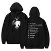 Unisex bedruckter Fleece-Kapuzenpullover Sweatshirt Lockerer Schnitt Langarm Lässiges Oberteil Tägliche Kleidung