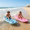 Pink Flower Pattern Inflatable Surfboard Lightweight Water Floating Rafting Board Beach Party