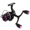 Spinning Reel Metal High Hardness Double Rocker Arm Fishing Reel with Shallow Line Cup for Ice Fishing 2000
