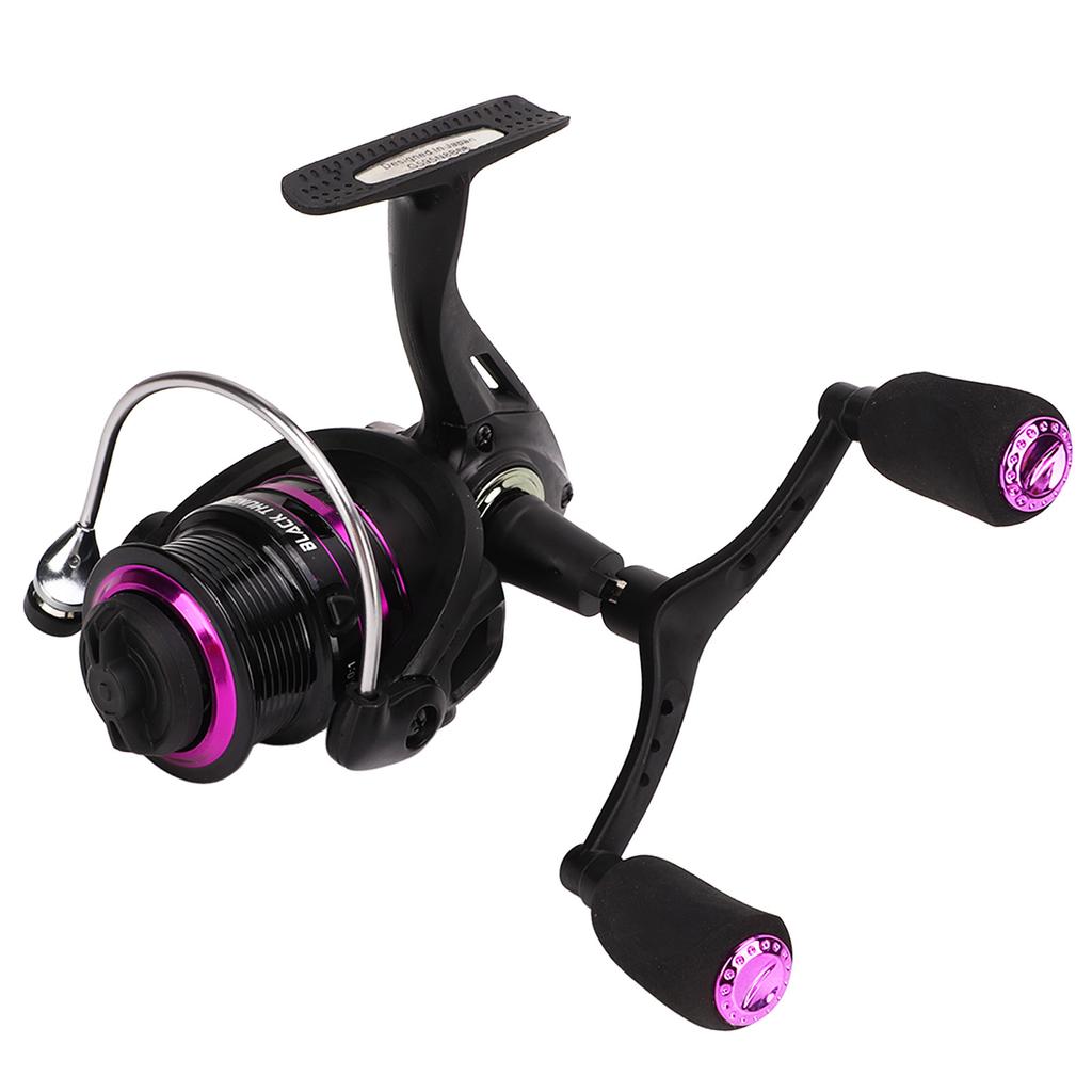 Spinning Reel Metal High Hardness Double Rocker Arm Fishing Reel with Shallow Line Cup for Ice Fishing 2000