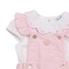 Mintini Baby Girls Scalloped Edge Top & Shorts Set