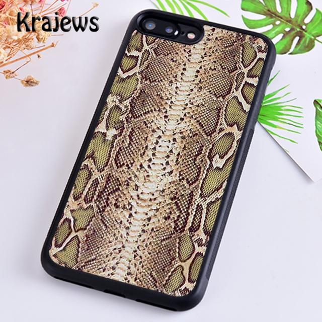 Krajews Snake skin texture Phone Case Cover For iPhone 17 Air 16 15 14 plus 11 12 13 pro max coque Shell Fundas