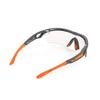 RUDYPROJECT Sportsonnenbrille für Straße und TRALYX Piyombo Mattes Gestell mit Impact X2 Photochromen Roten Gläsern Radfahren, Bike, Triathlon, Laufen,