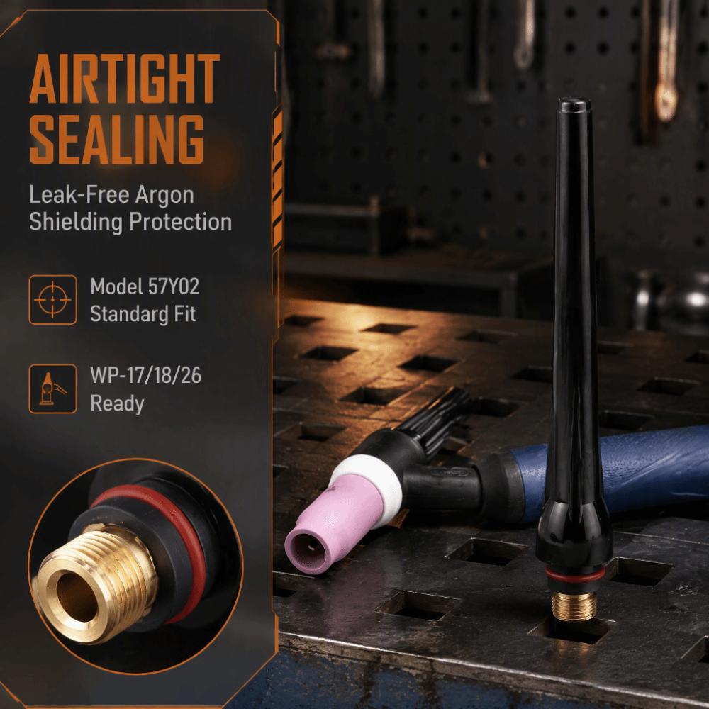 5pcs Long Length TIG Welding Back Cap Welding Cutter Back Cap Welding Torch Accessories