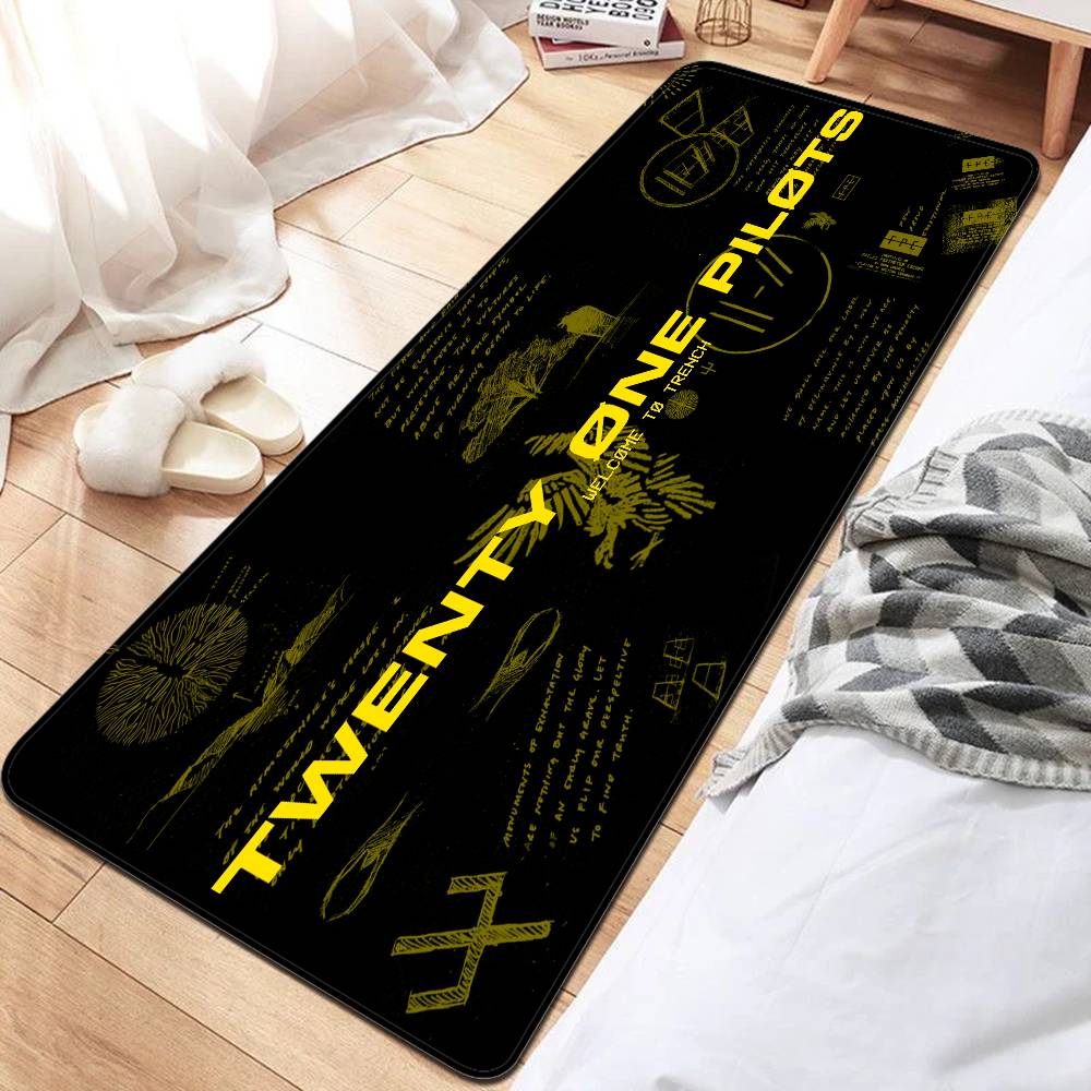 

Twenty One Pilot Door Mat Cheaper Anti-slip Modern Living Room Balcony Printed Bedside Mats 50x80cm