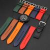 For Casio Mountaineering Sport Watch PRG-650Y/PRG-600 PRW-6600Y/GA2000/2200 Modified Fluororubber Watch Strap Men's Rubber Chain
