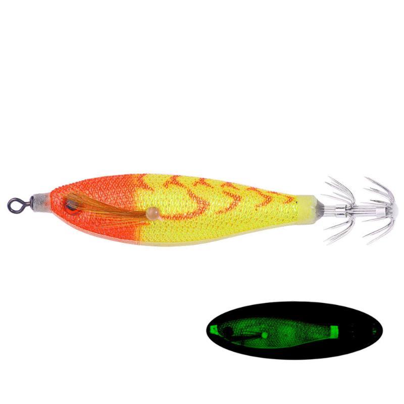 Luminous Cuttlefish Lures 1/5/10Pcs Horizontal Plated Squid Jigs for Coastal Saltwater Fishing