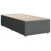 Box Spring Bed with Mattress Dark Gray 80 x 200 cm Fabric
