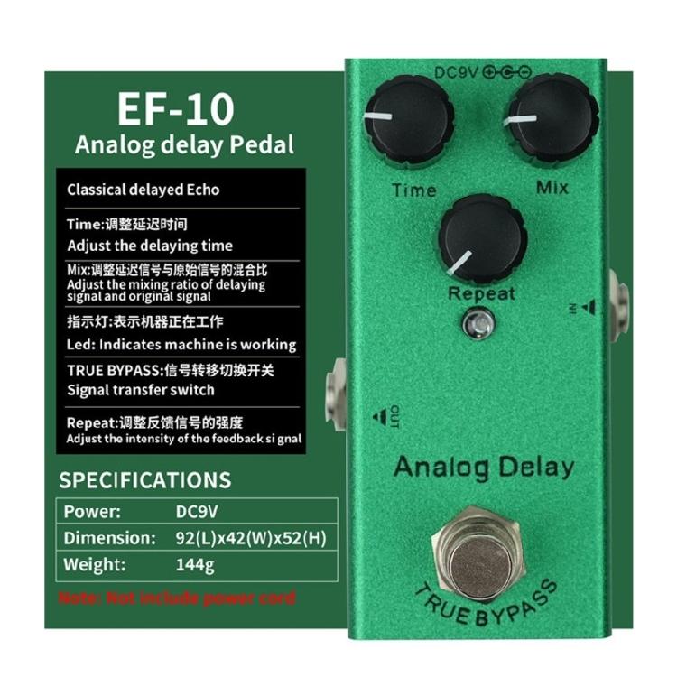 Электрогитарная педаль эффектов Одиночная 9В Гитарная Винтажная Педаль эффектов Овердрайв для Сцены, Живых Выступлений, Студии Простая в Использовании