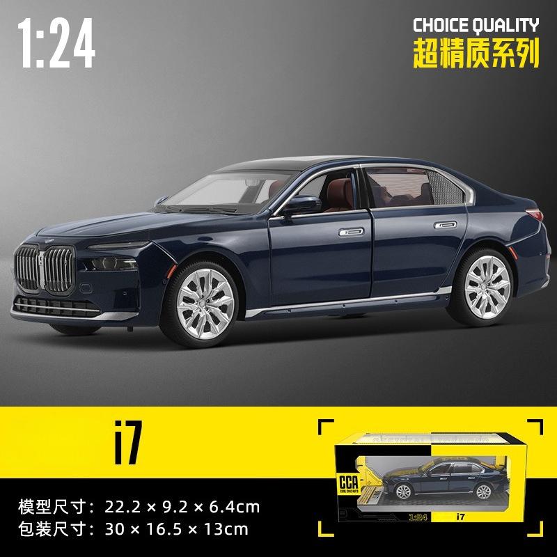 1:24 7 Serie I7 G70 Prachtige Editie Legering Metaal Gegoten Modelauto Huisdecoratie & Computer Desktop Ornamenten Cadeau