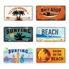 Summer Beach License Posters Wall Decor Plate Meal Sign Plaque Metal Vintage Tin Sign Room Decoration for Bar Pub
