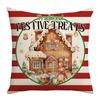 Christmas Atmosphere Illustration Digital Printing Set Home Decoration Sofa Cushion Gingerbread Man Fairy Tale Warmth