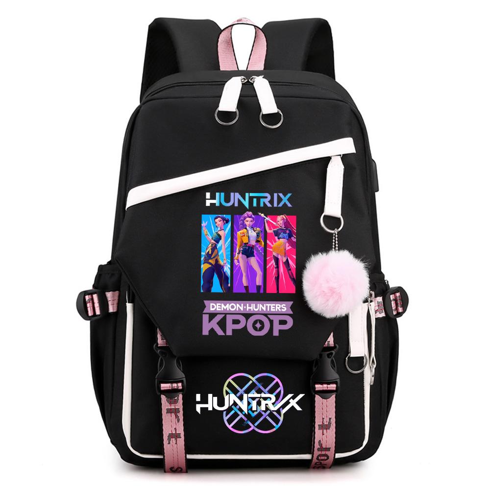 Anime Kpop Demon Hunters Printed Large Capacity Backpack for Teenger Student Girl Boy Schoolbag Bookbag Kid Gift Women Waterproof Travel Bag Mochila