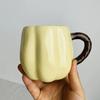 Halloween Keramisk Kopp, Oransje Gresskar, Friske Kunstneriske Hjem Melkekrus, Stor Kapasitet Frokost Par Kaffekopper Kontor Vann