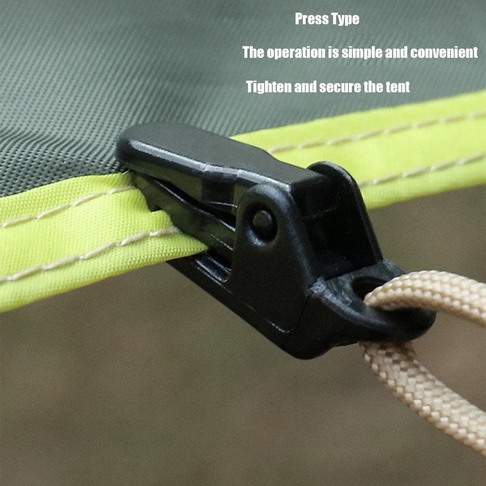 Anchor Gripper Snap Tent Camping Survival Tent Clamp Tarp Clips Caravan Jaw Grip Awning Clamp