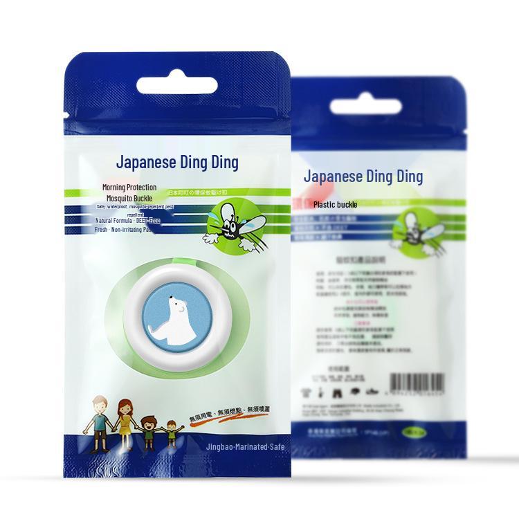 Japanese Ding Ding Plant-based Anti-itch Roll-on & Mosquito Repellent for Kids: Gentle Anti-swelling, Redness Relief, Outdoor Bite Protection.
