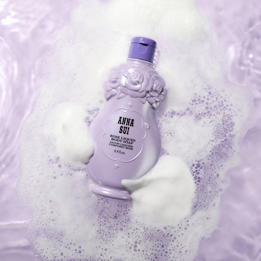 Anna Sui Rose Body Wash & Lotion Set 250ml*2 (+Free Hand Towel)