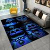 Alfombra Clásica F-FNAF Juego de Terror Freddy para Sala de Juegos Dormitorio Sala de Estar Sofá Decoración del Hogar, Alfombra para Zona Infantil Alfombrilla Antideslizante